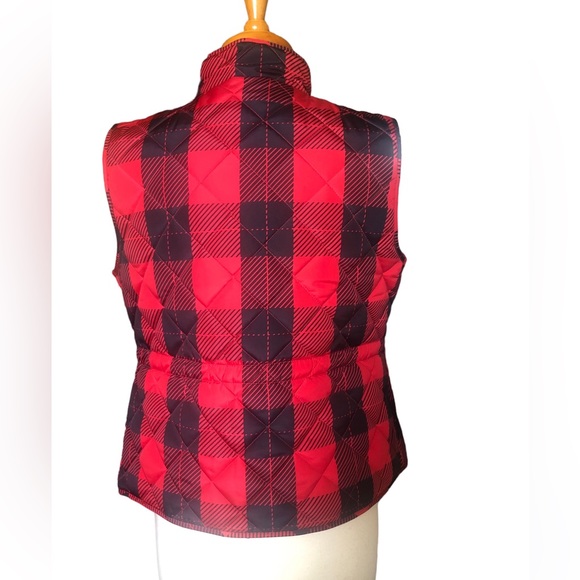 St Johns Bay Plaid Vest size L - Picture 3 of 6
